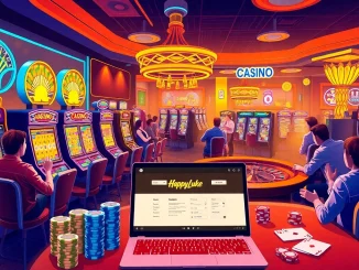 Experience the joy of playing at Happyluke Casino featuring vibrant games and engaging players.