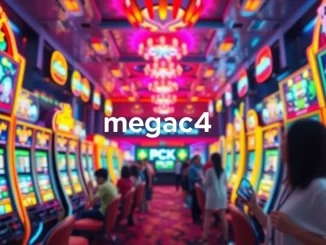 Experience the vibrant atmosphere of megac4 gameplay with electrifying slot machines and digital excitement.