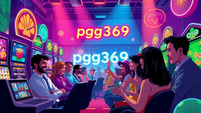 Experience thrilling casino games at pgg369 with diverse players celebrating their wins.