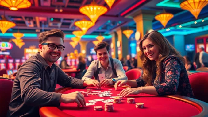 Experience live action gaming thrills at https://shbettt.net/ with real players at a vibrant poker table.