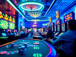 Engaging scene of players enjoying various casino games on the TPower platform.