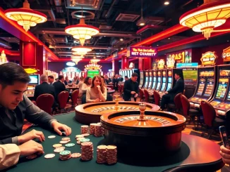 Players engaging in various casino games highlight the tiêu chí lựa chọn nhà cái with trust and excitement at the forefront.