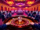 Exciting gaming action at nhà cái kubet with roulette, cards, and vibrant chips.