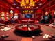 Engage in the thrill of kèo nhà cái hôm nay as players strategize at a bustling poker table, surrounded by vibrant casino elements.