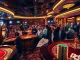 Experience the thrill of betting excitement at https://shbet.cruises/ with bustling casino life showcasing roulette tables and slot machines.