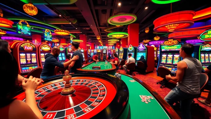 l3up Experience the excitement of playing at live casino tables featuring "bong da lu fun" with vibrant roulette and slot machines.