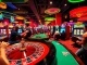 Experience the excitement of playing at live casino tables featuring "bong da lu fun" with vibrant roulette and slot machines.