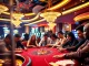 Experience thrilling poker action at https://68gamebai.download/ with intense gameplay, shining chips, and vibrant casino lights.