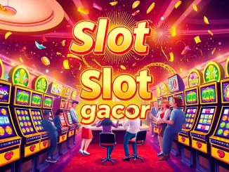Experience the joy of winning with "Slot gacor" at lively online casinos featuring vibrant slot machines.