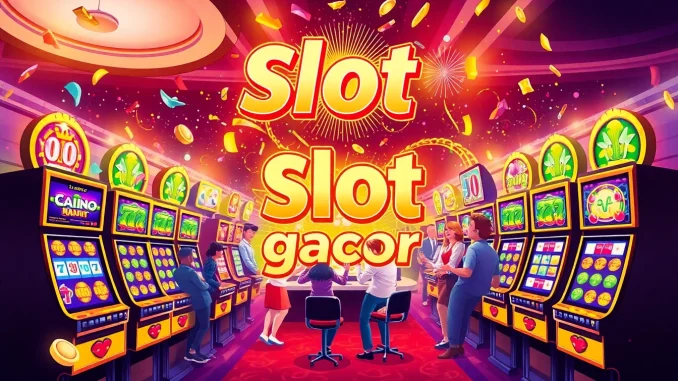 efd6 Experience the joy of winning with "Slot gacor" at lively online casinos featuring vibrant slot machines.