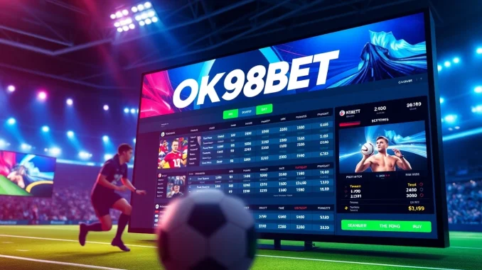 52pr Engaging sports betting interface showcasing OK9BET's user-friendly design and vibrant graphics.