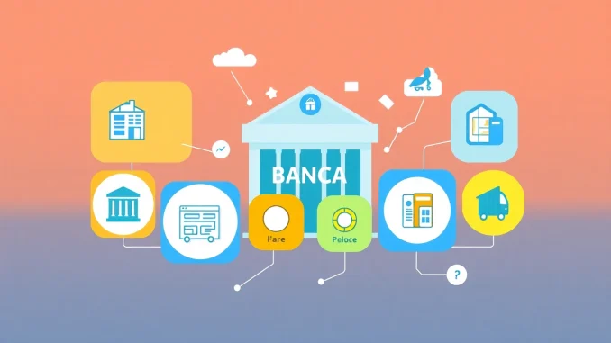 jtx2 Discover BANCA illustrated in a vibrant infographic showcasing diverse insurance products.